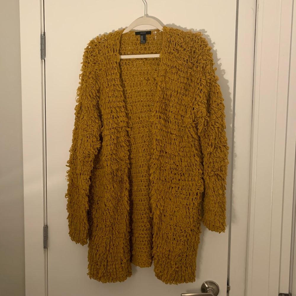 Mustard Color Slouchy Cardigan